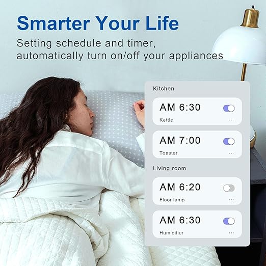 Smart in-Wall Outlet, Matter Smart Socket, 15A Smart Charger, Voice Control - Image 4