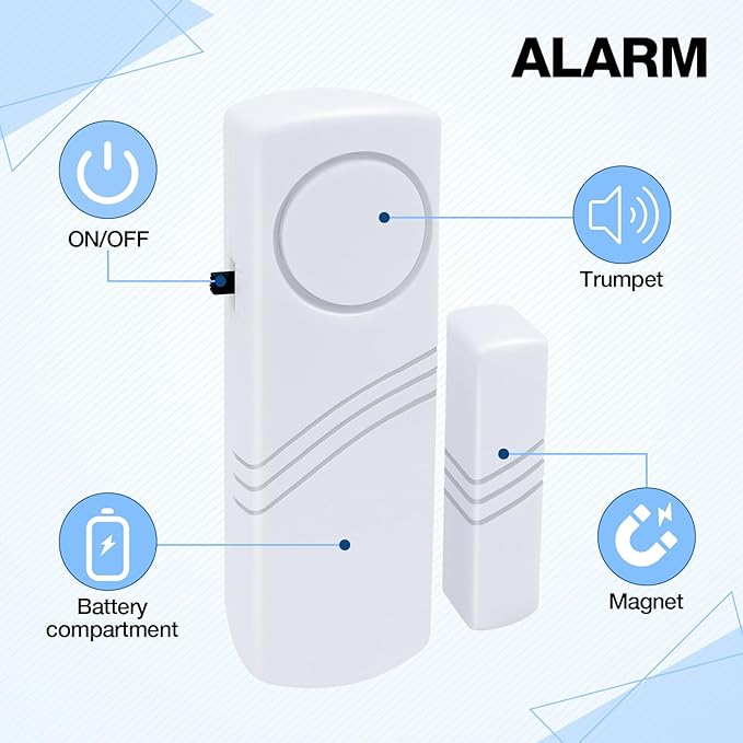 Door Window Alarm, 90DB Door Alarms - Image 6