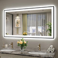 YEELAIT 55x30 Inch LED Bathroom Mirror by YEELAIT