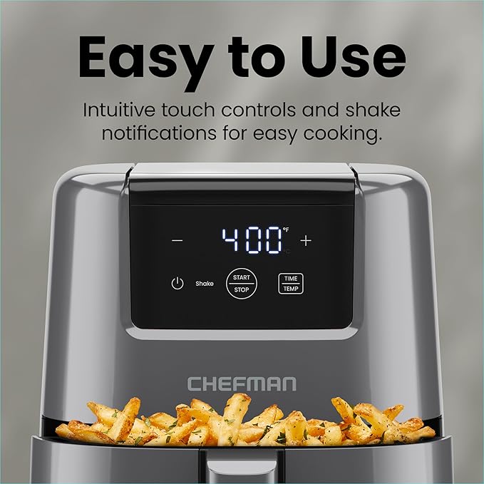 CHEFMAN 2 Qt Mini Air Fryer – Digital Space-Saving Compact Air Fryer - Image 6