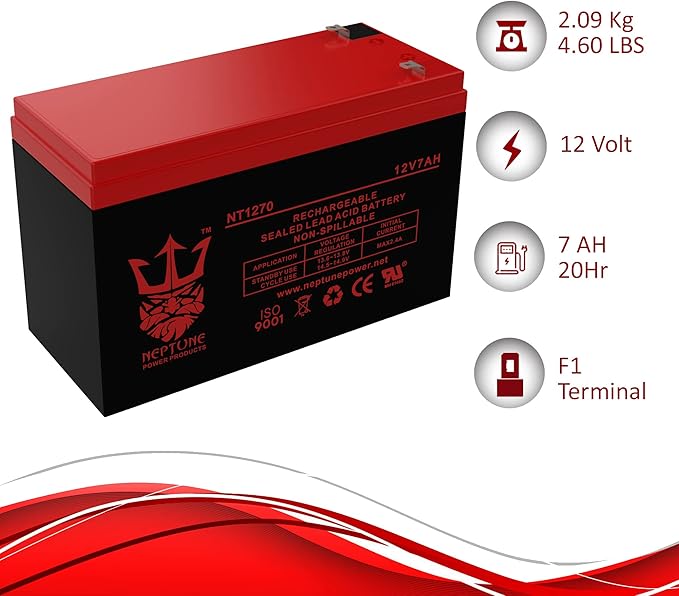 Neptune Power Brand NT1270 F1 12V 7Ah SLA Replacement Battery - Image 5