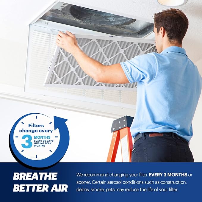 BNX TruFilter 14x25x1 MERV 13 AC Furnace Air Filter - Image 6