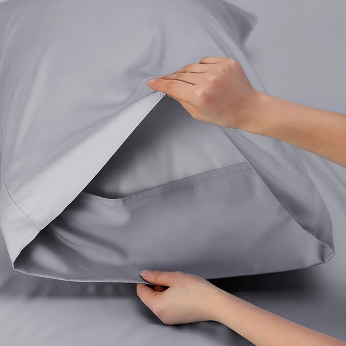 Bedsure Full Size Bed Sheets, Cooling Sheets, Rayon Derived from Bamboo - Image 7