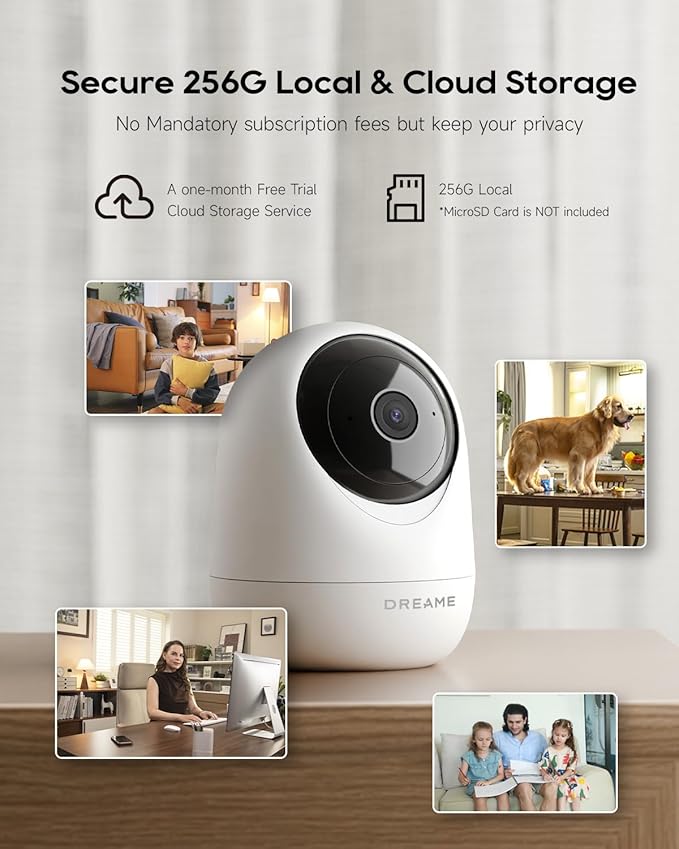 DREAME 2.5K Pet Dog Camera, Indoor Security Camera, Dual-Band 5G/2.4G Wi-Fi - Image 7