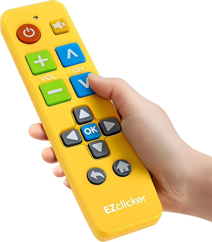 EZclicker Plus Big Button Universal TV Remote Simple Easy to Use, Works by Unknown