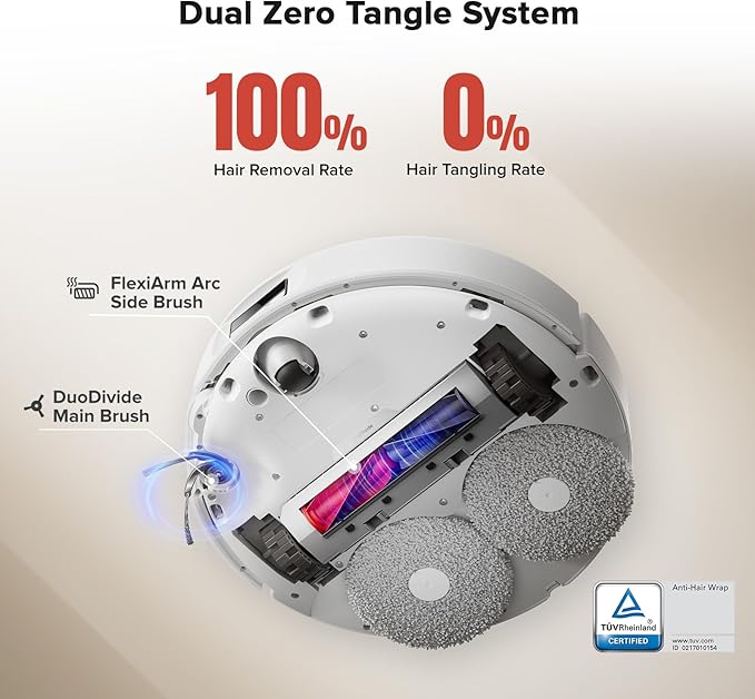 roborock Qrevo Curv Robot Vacuum and Mop, Zero-Tangling, AdaptiLift Chassis - Image 2