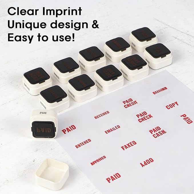 3-in-1 Office Paid/Entered/Approved Stamps - Image 3