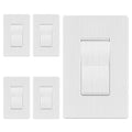LIDER Brushed White Minimalist Design Decorator Switch by LIDER