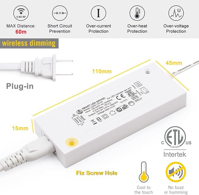 VST Under Cabinet Mini Panel Lighting 3PCS 3.94inch 12V 2.5W - Image 4