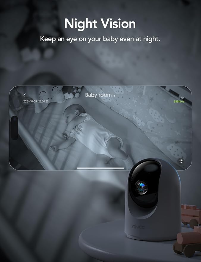 GNCC Indoor Security Camera, 2K Cameras - Image 5