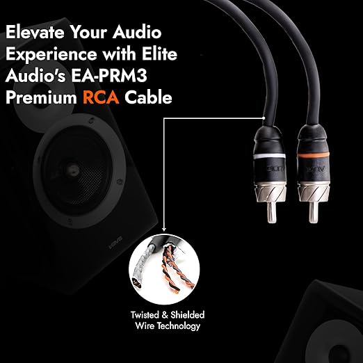 Elite Audio Premium Series 6ft. 2-Channel Car Audio RCA Cable – Double Shielded - Image 6