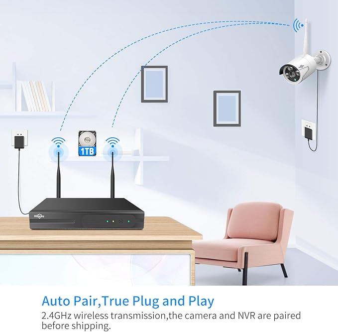 Hiseeu 5MP Wireless Security Camera System - Image 2
