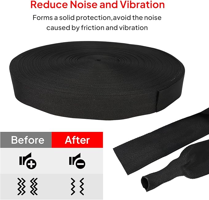 Sonoreboom 2 in 1 Heat Shrink Braided Sleeving Fabric Tubing-Ideal fit - Image 5