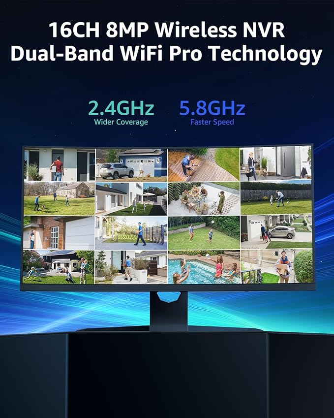 ANNKE Wireless Security Camera System 2TB Hard Drive, 16CH 4K WiFi NVR Kit - Image 2