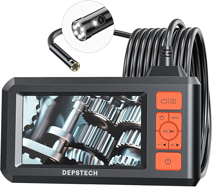 DEPSTECH Dual Lens Industrial Endoscope, 1080P Digital Borescope Inspection by DEPSTECH