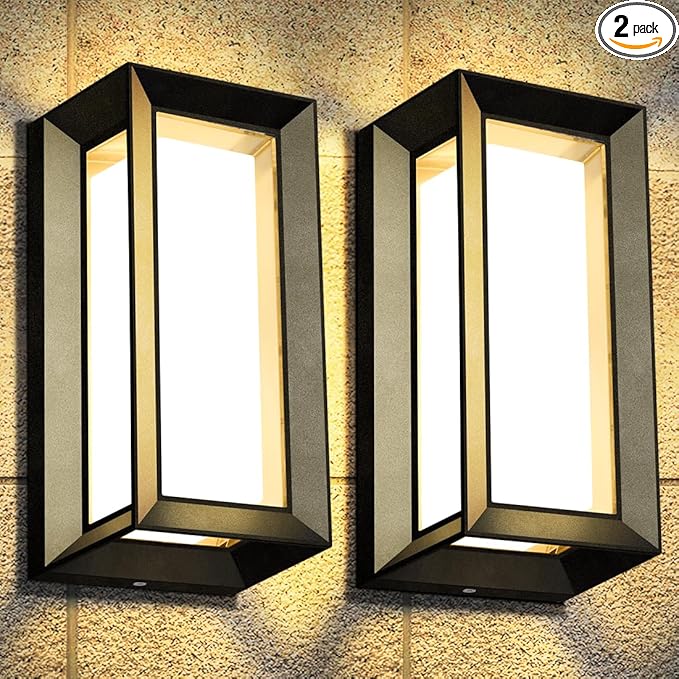 ledmo Outdoor Wall Light 1800Lm Modern Outdoor Porch Light 3000K Bright by LEDMO