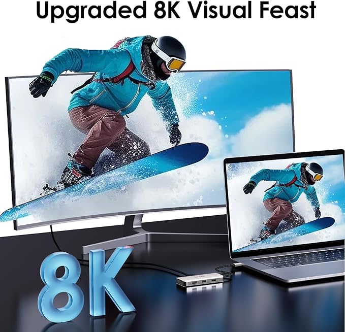 USB C Docking Station Dual DP Monitor, Displayport Docking Station - Image 4