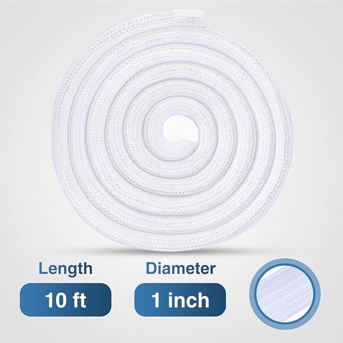 Nilight Cable Sleeve, 25ft-1inch Cord Management Sleeves, Braided Sleeving - Image 2