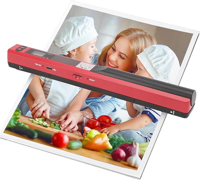 Zunate Portable A4 Handheld Scanner, 900 DPI USB Document, Photo Scanner by Zunate