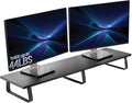 VIVO 39 inch Extra Long Monitor Stand, Wood & Steel Desktop Riser, Dual Screen by VIVO