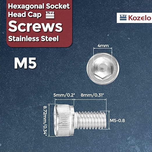 Kozelo 40pcs Socket Head Cap Screws - Image 2