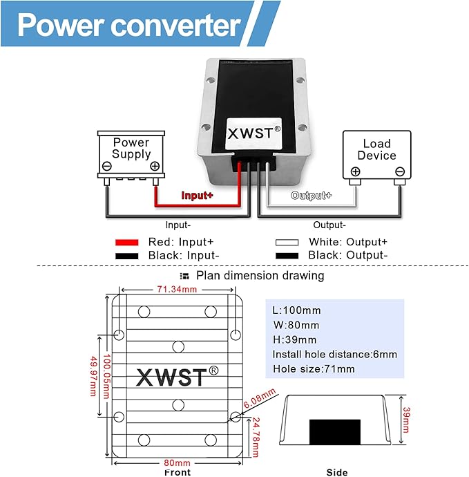DC DC 12V to 13.8V 30A Step-up Module, Boost Converter 9V-13V to 13.8V Voltage - Image 4