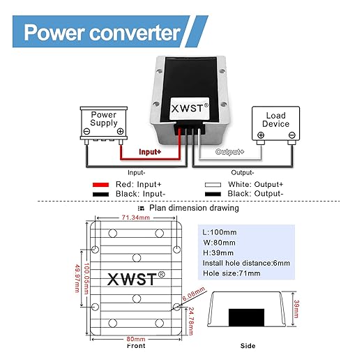 DC DC Stabilizer 9V-36V to 24V Boost Buck Converter 20A 360W Waterproof Power - Image 4