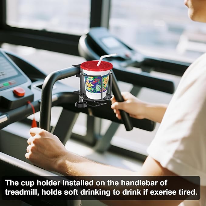 2-in-1 Desk Cup Holder, Anti-Spill Table Water Bottle Holder, Clamp On Table - Image 6