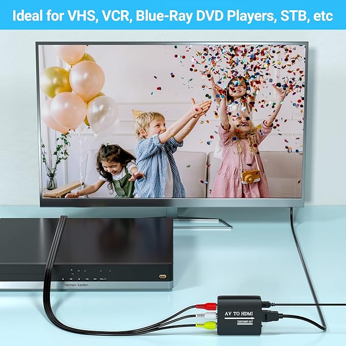 GINGIN RCA to HDMI, AV to HDMI Converter, Composite to HDMI Converter Compatible - Image 6