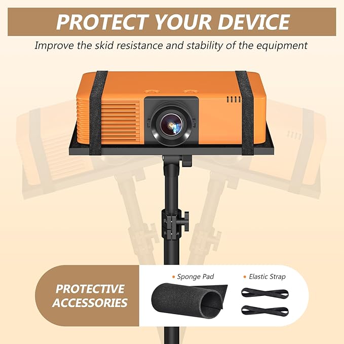Facilife Projector Stand Tripod on Wheels, Adjustable Height 29-44 Inches - Image 7
