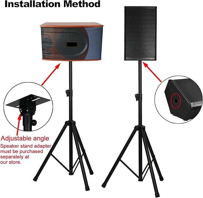 Howonder Heavy Duty Speaker Stand, PA Speaker Stand, Speaker Tripod Stand - Image 4