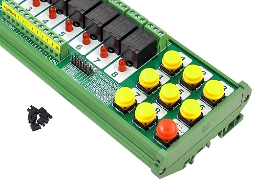 DIN Rail Mounting 8-Channel Multifunctional Bistable Relay Module - Image 8