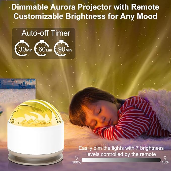 HUMIIEYE Northern Lights Projector, 13 Colors Aurora Night Light Projector - Image 3
