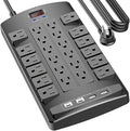 Surge Protector Power Strip by QINLIANF