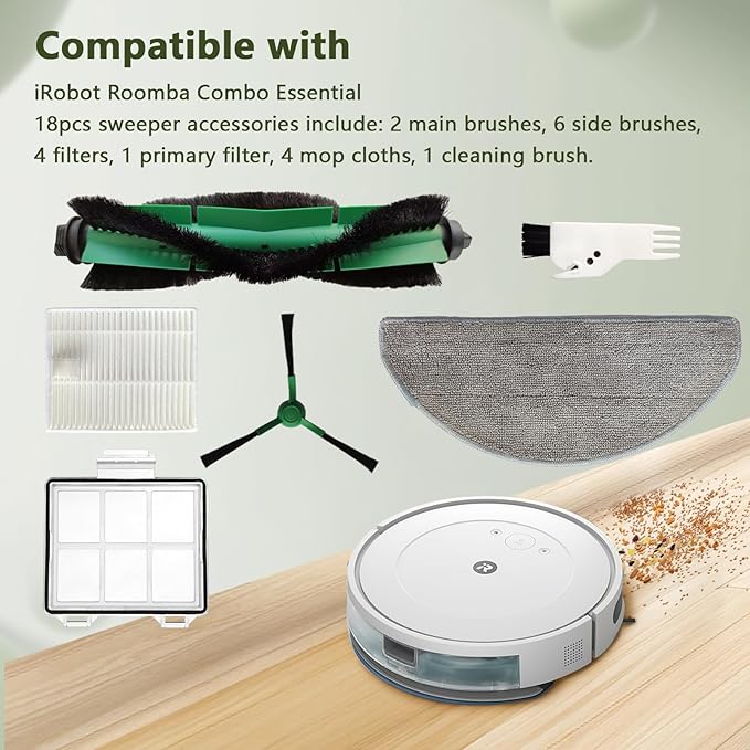 Replacement Parts for iRobot Roomba 105/104 Combo, 104 Vac/105 Vac, Combo - Image 2