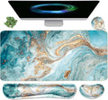 Keyboard Mouse Pad Set, Extended Mouse Pad+Keyboard Wrist Rest Support by WBWEIRDBEAST