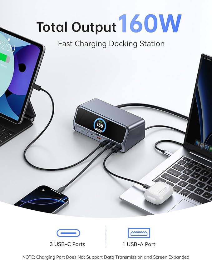 Selore Docking Station for MacBook Air/Pro, 13 in 1 USB C Docking Station - Image 6