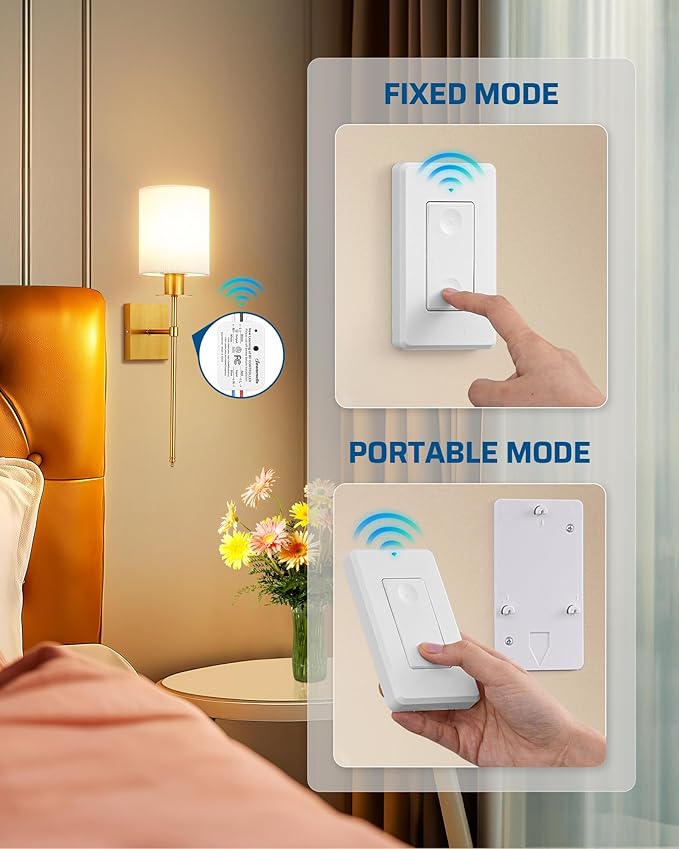 DEWENWILS Wireless Light Switch and Receiver Kit, No in-Wall Wiring Required - Image 4
