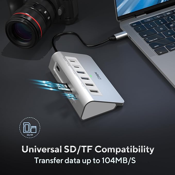 P9 USB C Hub, intpw 9-in-1 USB C Hub Multiport Adapter - Image 7
