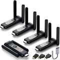 Wireless HDMI Transmitter and 4 Receivers, Extender Plug and Play, Smart by ANQIPUTECH