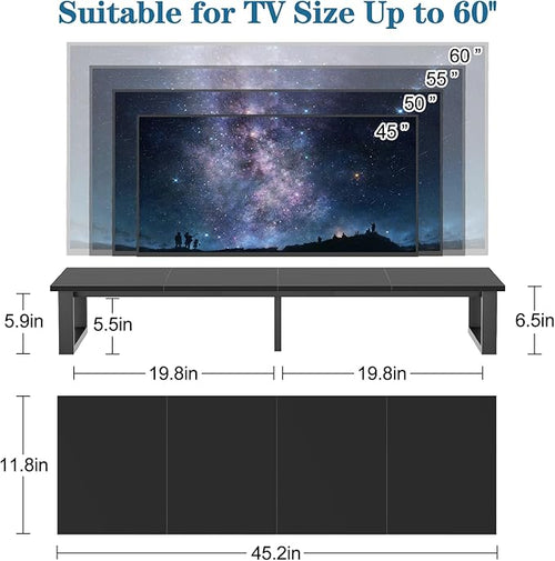 aboxoo 45" TV Riser for 32-60 inch TV, TV Riser Stand Shelf, Tabletop TV Stand - Image 2