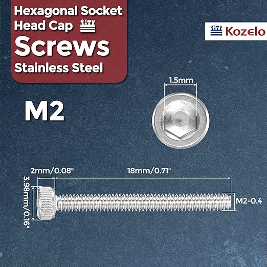 Kozelo 100pcs Socket Head Cap Screws - Image 2