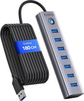 ORICO 7-Port USB 3.0 Hub, Aluminum USB Multiple Adapter, 5Gbps USB Extender USB by ORICO