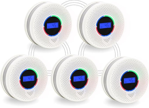 10-Year Battery Wireless Interconnected Smoke and Carbon Monoxide Detector by Unknown