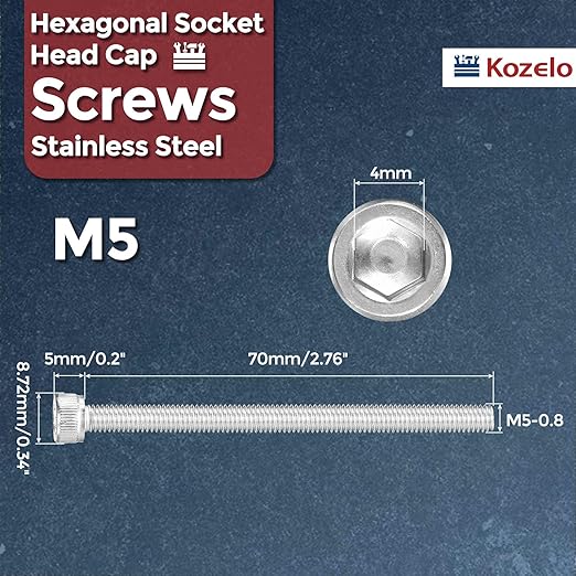 Kozelo 10pcs Socket Head Cap Screws - Image 2