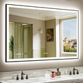 YEELAIT 57x36 Inch LED Bathroom Mirror by YEELAIT