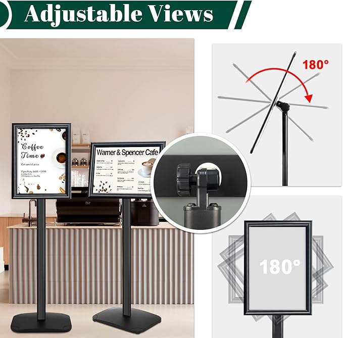 Mutualsign 3Pcs Heavy Duty Pedestal Sign Holder - Image 4
