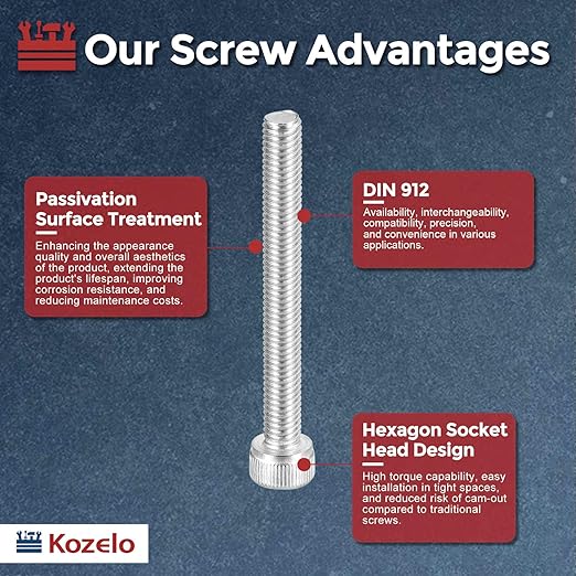 Kozelo 20pcs Socket Head Cap Screws - Image 3
