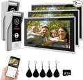 Wired Smart Video Apartments Intercom System, 10 Inch Monitors by ANJIELOSMART