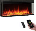 LegendFlame 43" W Smart Build in Electric Fireplace Insert, 1-2-3 Sided View by LegendFlame